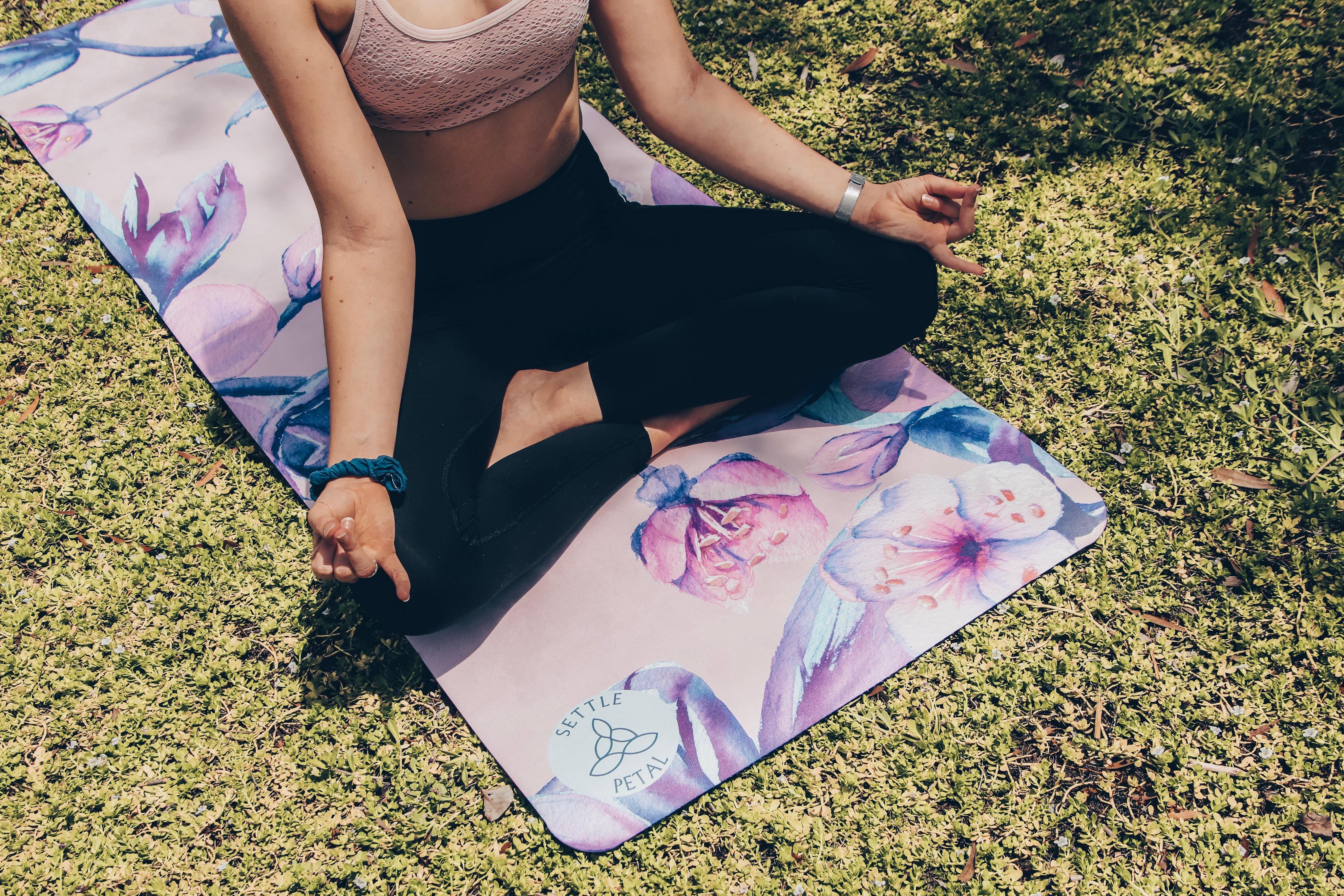 Cherry Blossom Yoga Mat – Settle Petal Yoga Mats