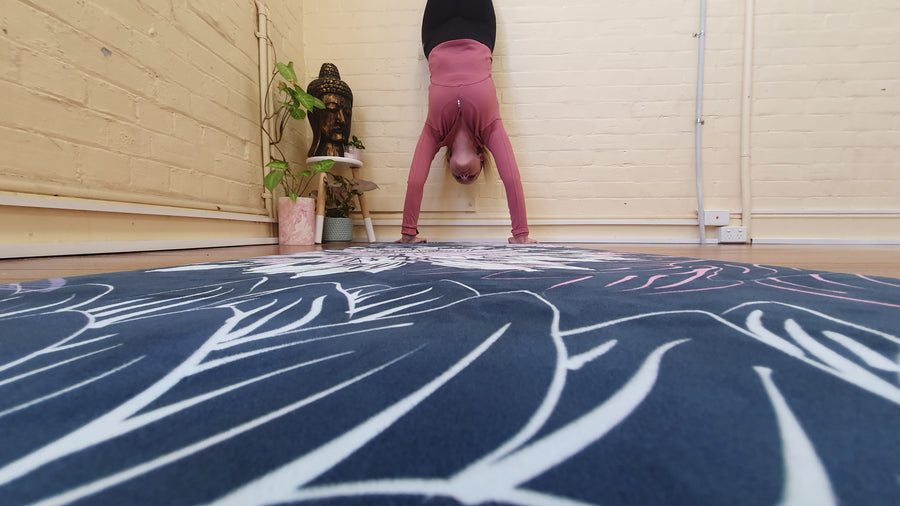 Midnight Flora Pilates Mat